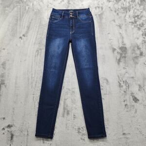 Curve Appeal Jeans Womens 4/27 Blue Creator High Rise Essential Skinny Stretch